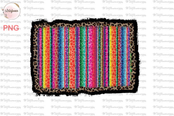 Leopard Serape Western Background PNG
