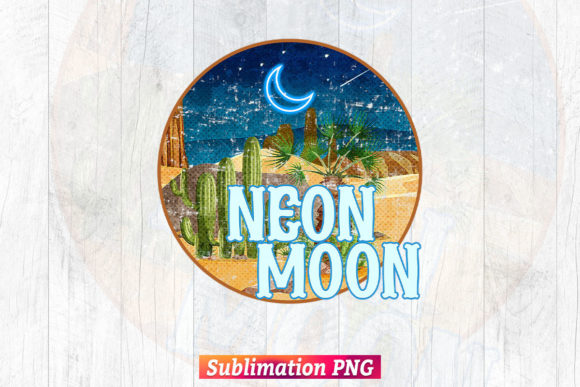 Neon Moon Western Retro Png Sublimation Review