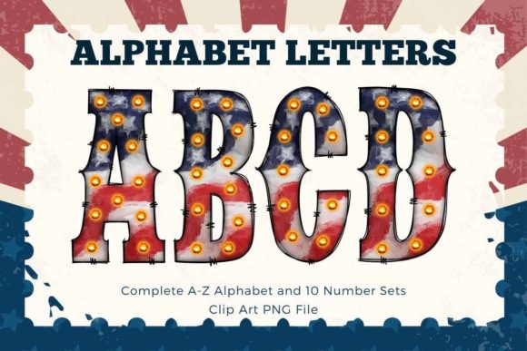 Review: American Flag Western Doodle Alphabet