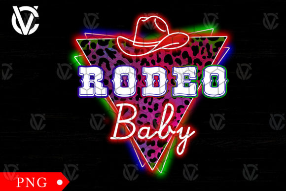 Rodeo Baby Leopard Neon Cowboy Western
